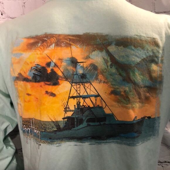 Guy Harvey Long Sleeve Tee Ocean Explorer M - Picture 3 of 10